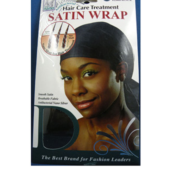 Donna Collection Black Hair Care Treatment Satin Wrap #22088
