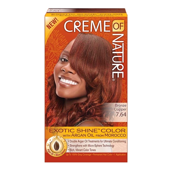 Creme of Nature Hair Color BRONZE COPPER 7.64