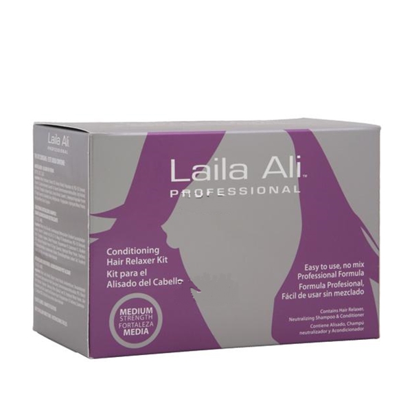 Laila Ali Professional CONDITIONING HAIR RELAXER KIT(Medium Strength)