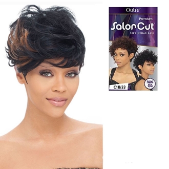 Outre  Salon Cut 100% Human Hair Weave - Feather Cut