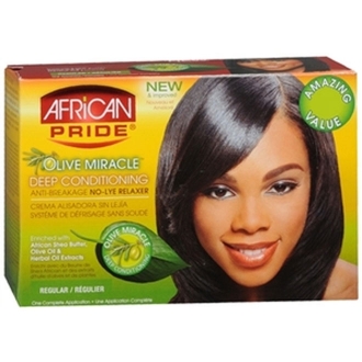 African Pride Miracle Deep Conditioning No-Lye Relaxer System - NEW!!