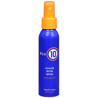 it's a 10 miracle shine spray with noni oil 4 fl oz (118 ml)