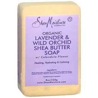 SheaMoisture LAVENDER & WILD ORCHID SHEA BUTTER SOAP 8oz