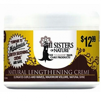 III Sisters of Nature hair care products NATURAL LENGTHENING CREME 8oz
