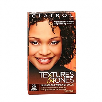 Clairol Textures & Tones Hair Color Dark Brown-2N