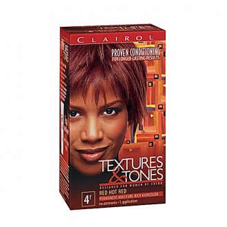 Clairol Textures & Tones Hair Color Red Hot Red-4R