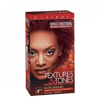 Clairol Textures & Tones Hair Color Blazing Burgundy-4RV